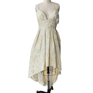Trixxi Light Yellow flower pattern dress.